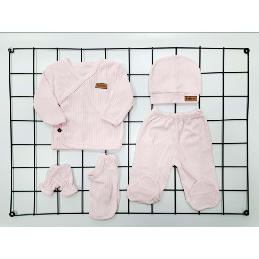 AYŞEM 5 Lİ ZIBIN SET - PEMBE