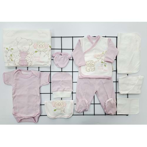 ÖZLEM BEBE 10 LU SET BAYKUŞ PEMBE